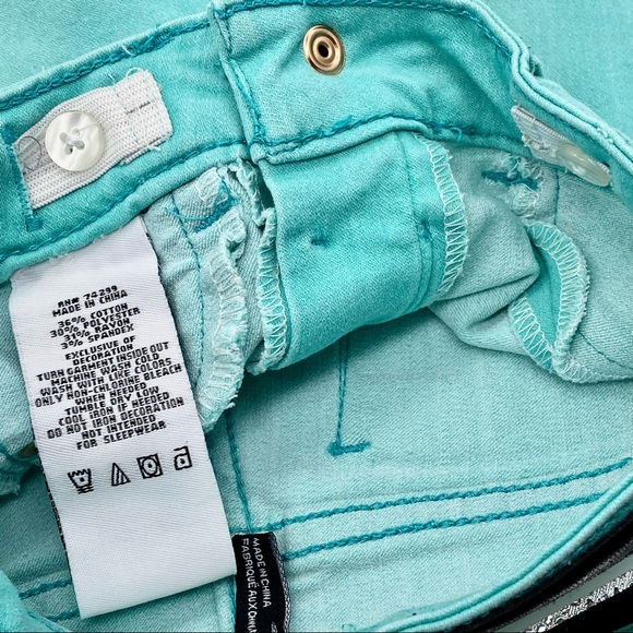 LIKE NEW DKNY Teal Jegging Jeans, 2T - Picture 5 of 10